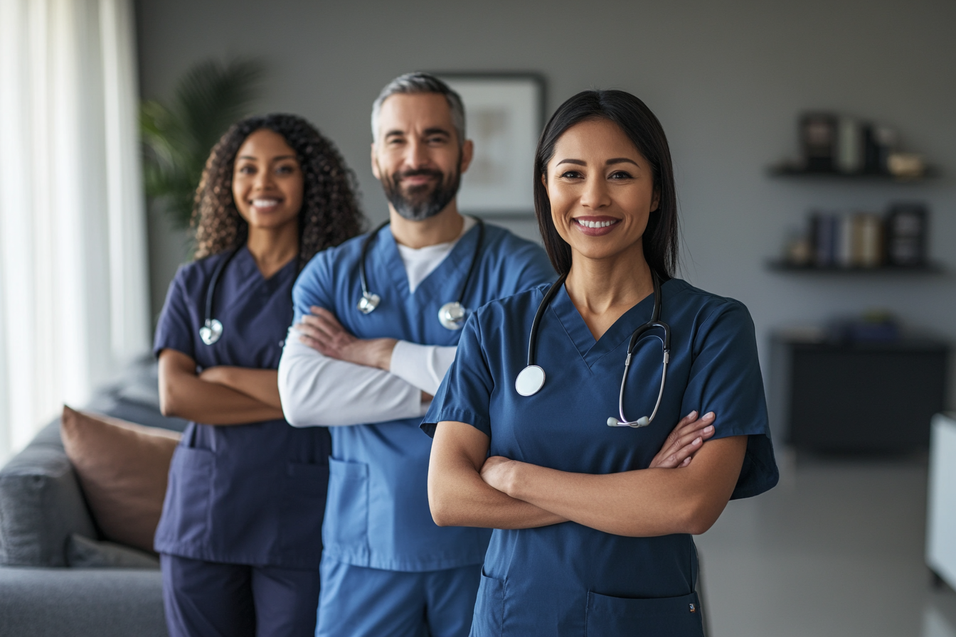 Professional healthcare team providing compassionate care